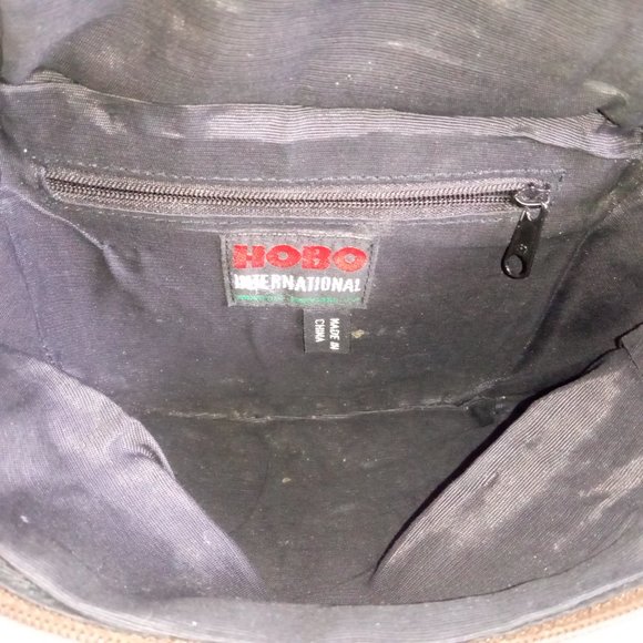 Vintage HOBO INTERNATIONAL Brown Leather Mini Crossbody Organizer Expandable - Picture 13 of 15